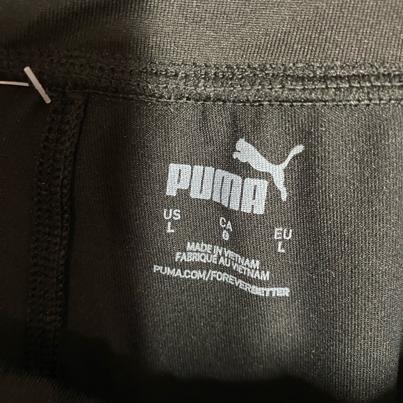 Puma Womens Ruched Fusion Pocket Tight Size Large Black - Picture 9 of 11